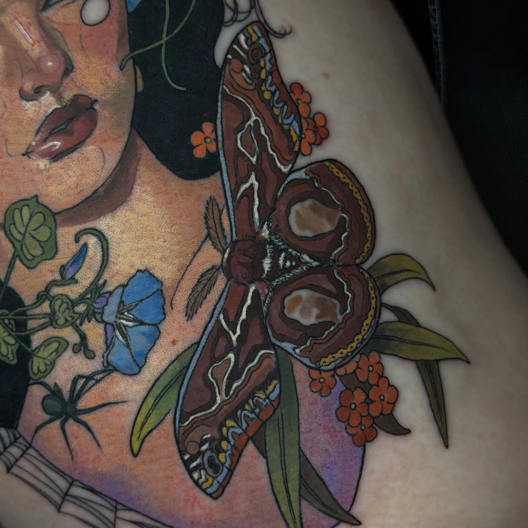 Tattoo by @pigeontattooing — illustrative, realism
