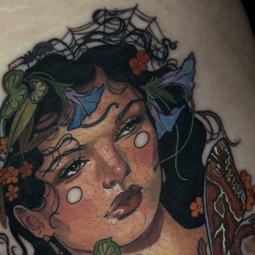 Tattoo by @pigeontattooing — illustrative, neo_traditional