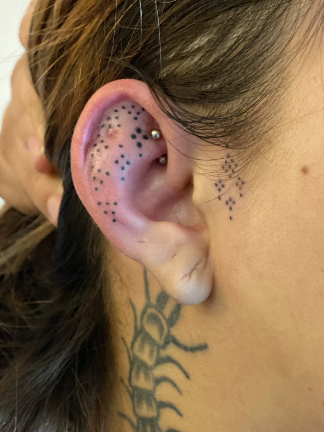 Tattoo by @brujatattooer β dotwork, minimalist