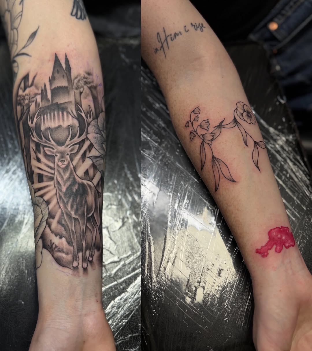 Tattoo by @rikkybobbytattoo โ realism, black_and_grey