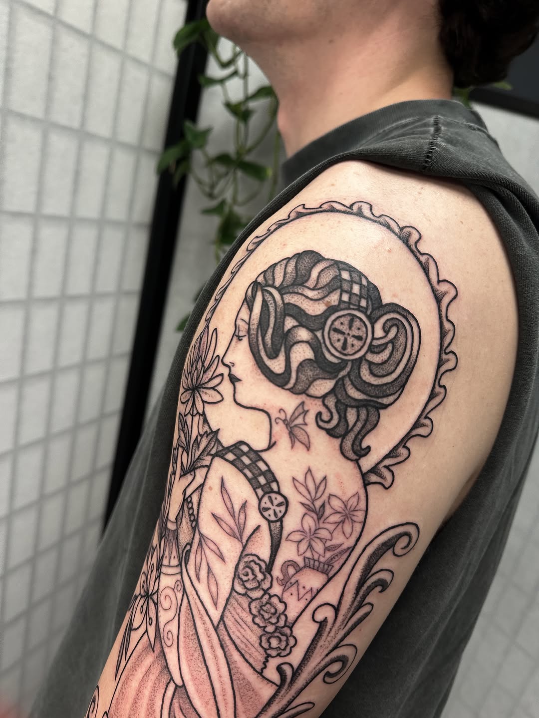 Tattoo by @hannaheddytattoo โ neo_traditional, black_and_grey