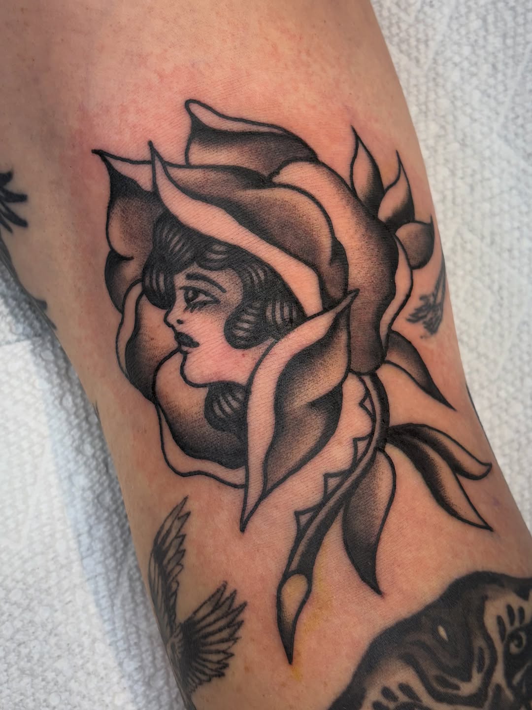 Tattoo by @camhutch.tattoo โ american_traditional, black_and_grey
