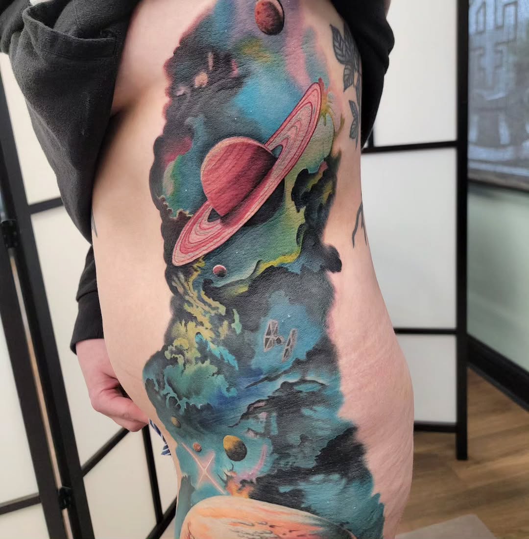 Tattoo by @tattooschmutz โ illustrative, realism