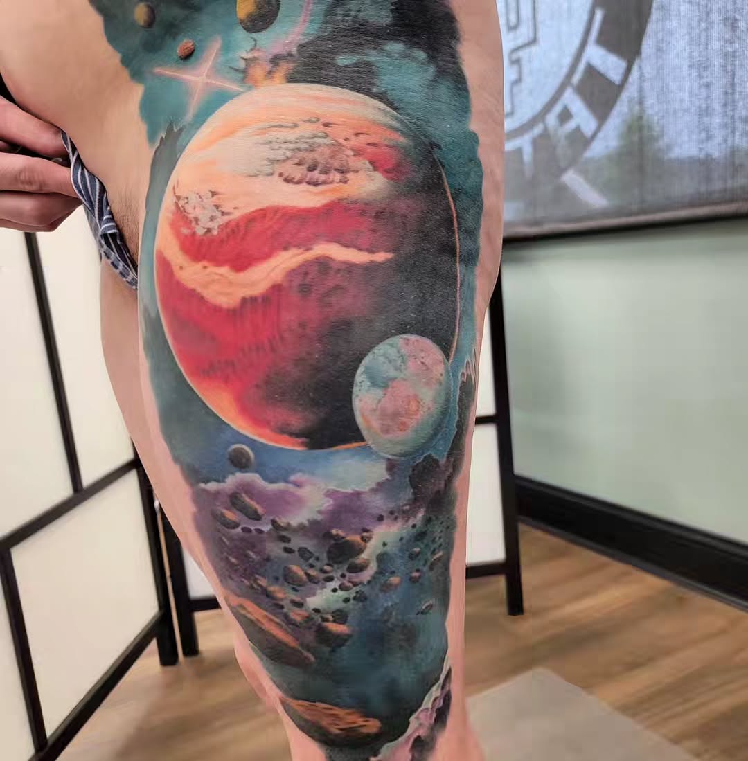 Tattoo by @tattooschmutz โ realism, illustrative