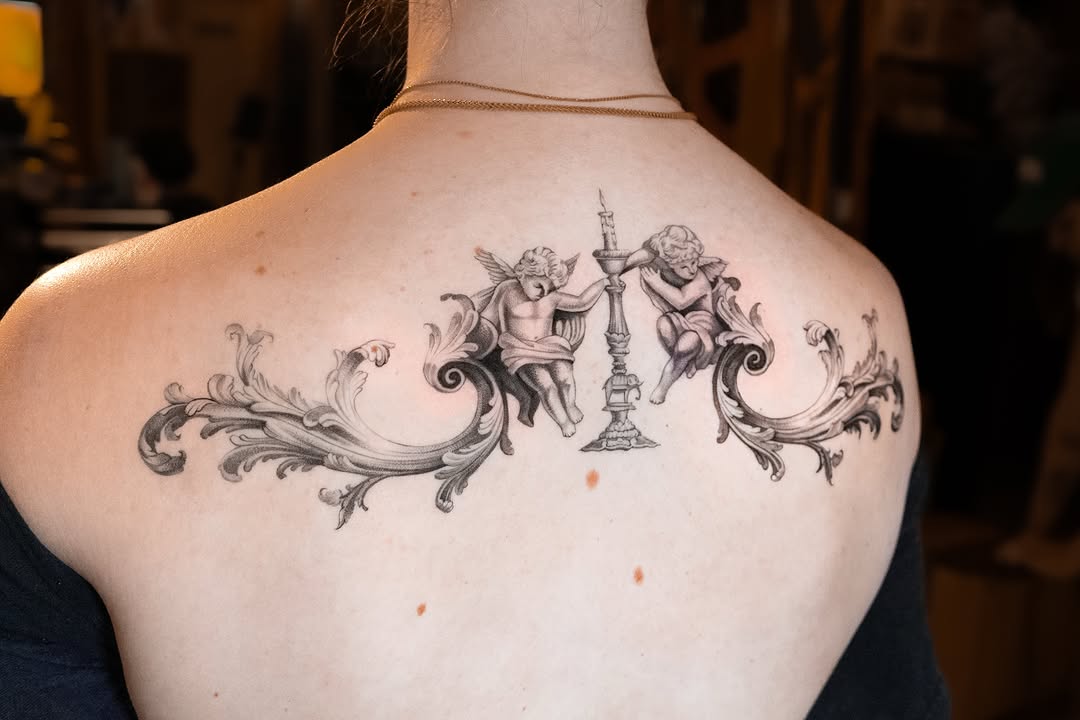 Tattoo by @mateo_tats — black_and_grey