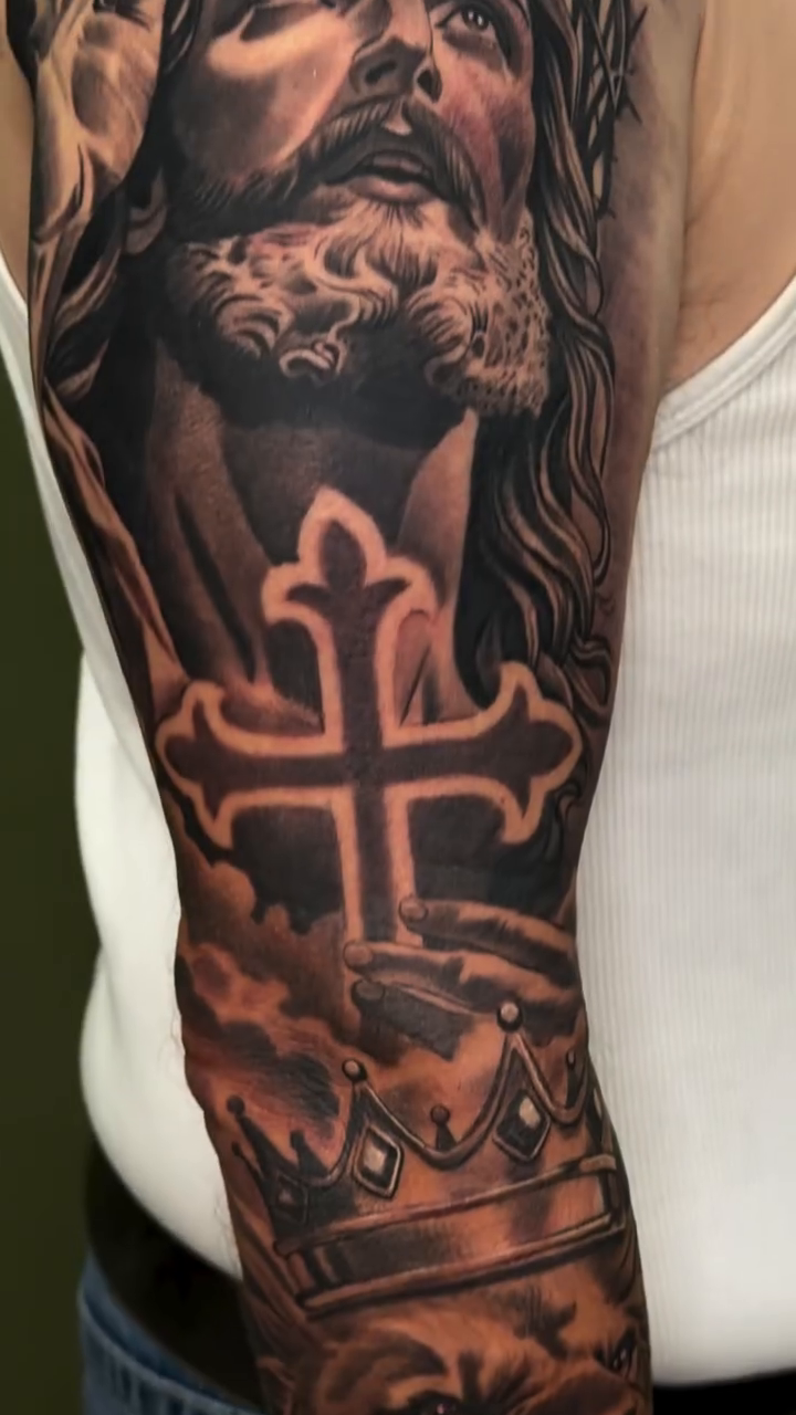 Tattoo by @ibleedink_tattoos โ realism, black_and_grey
