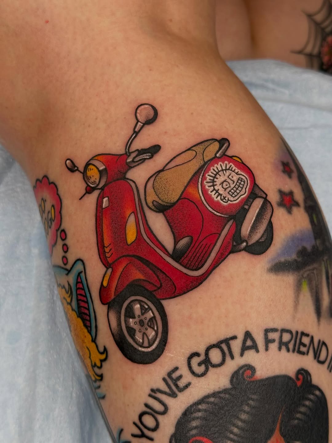 Tattoo by @mandyfostertattoos — illustrative, new_school