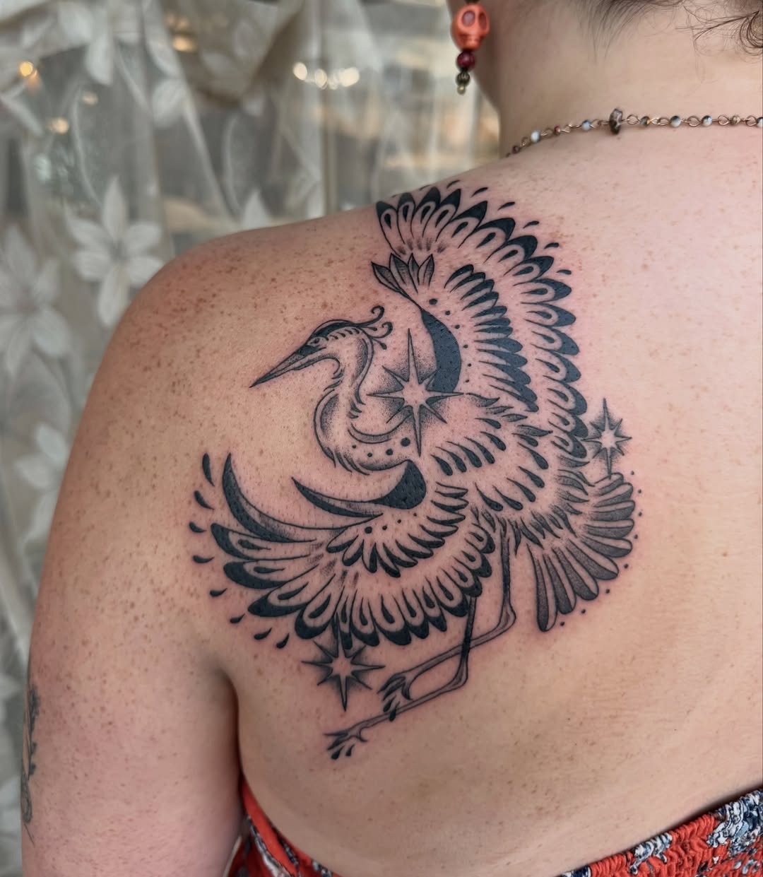 Tattoo by @elliemac.tattoos — black_and_grey, ornamental