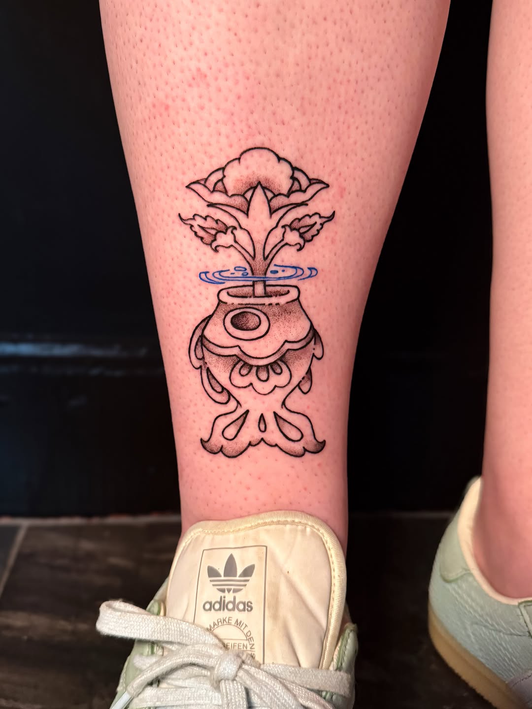 Tattoo by @thebananacult — illustrative, black_and_grey