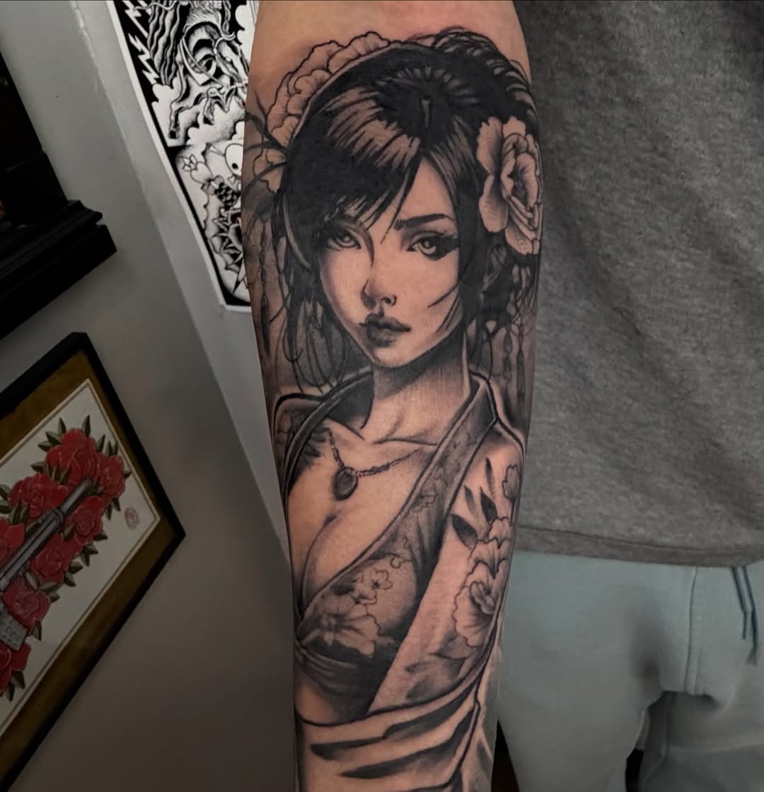 Tattoo by @ccharlandink — black_and_grey, realism