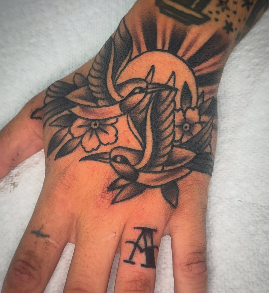 Tattoo by @junior_thetattooer — american_traditional, black_and_grey