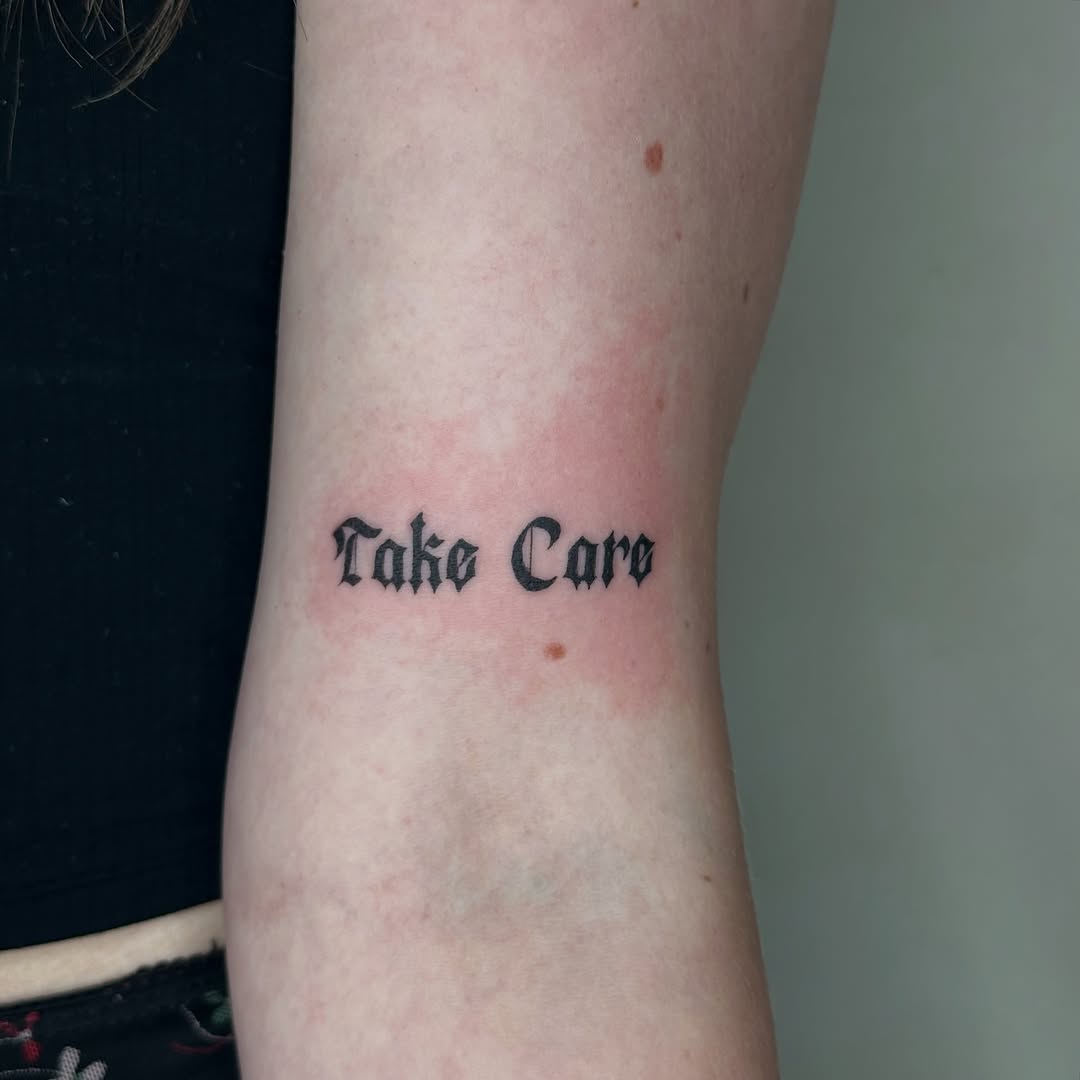 Tattoo by @silly.tatty — lettering_script