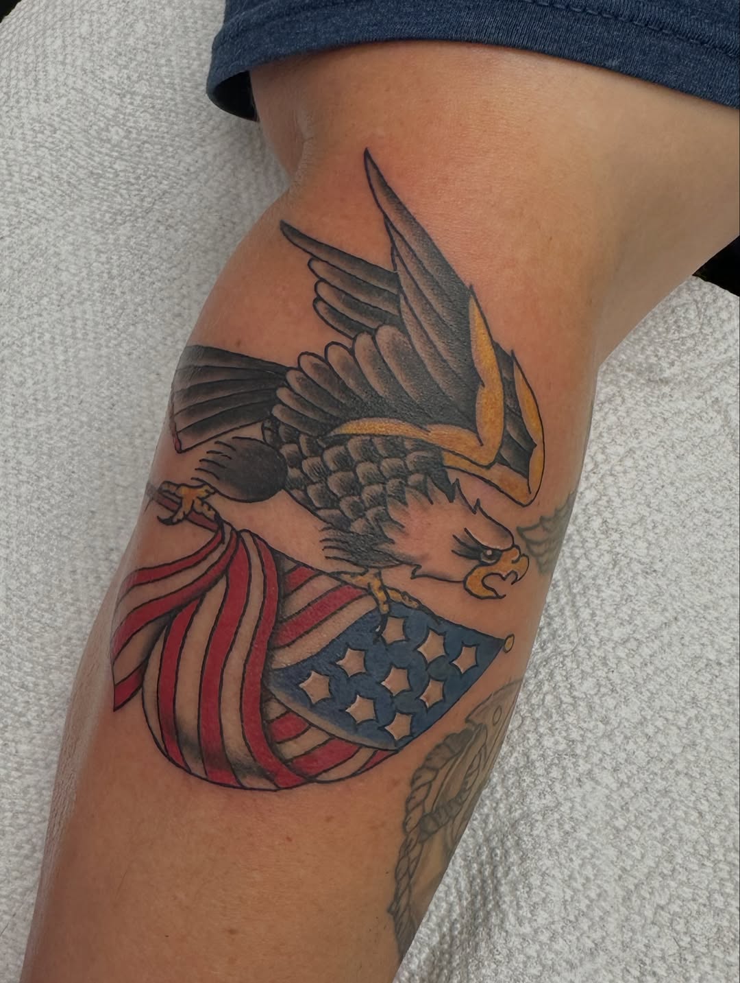 Tattoo by @nickihoverson — american_traditional, illustrative