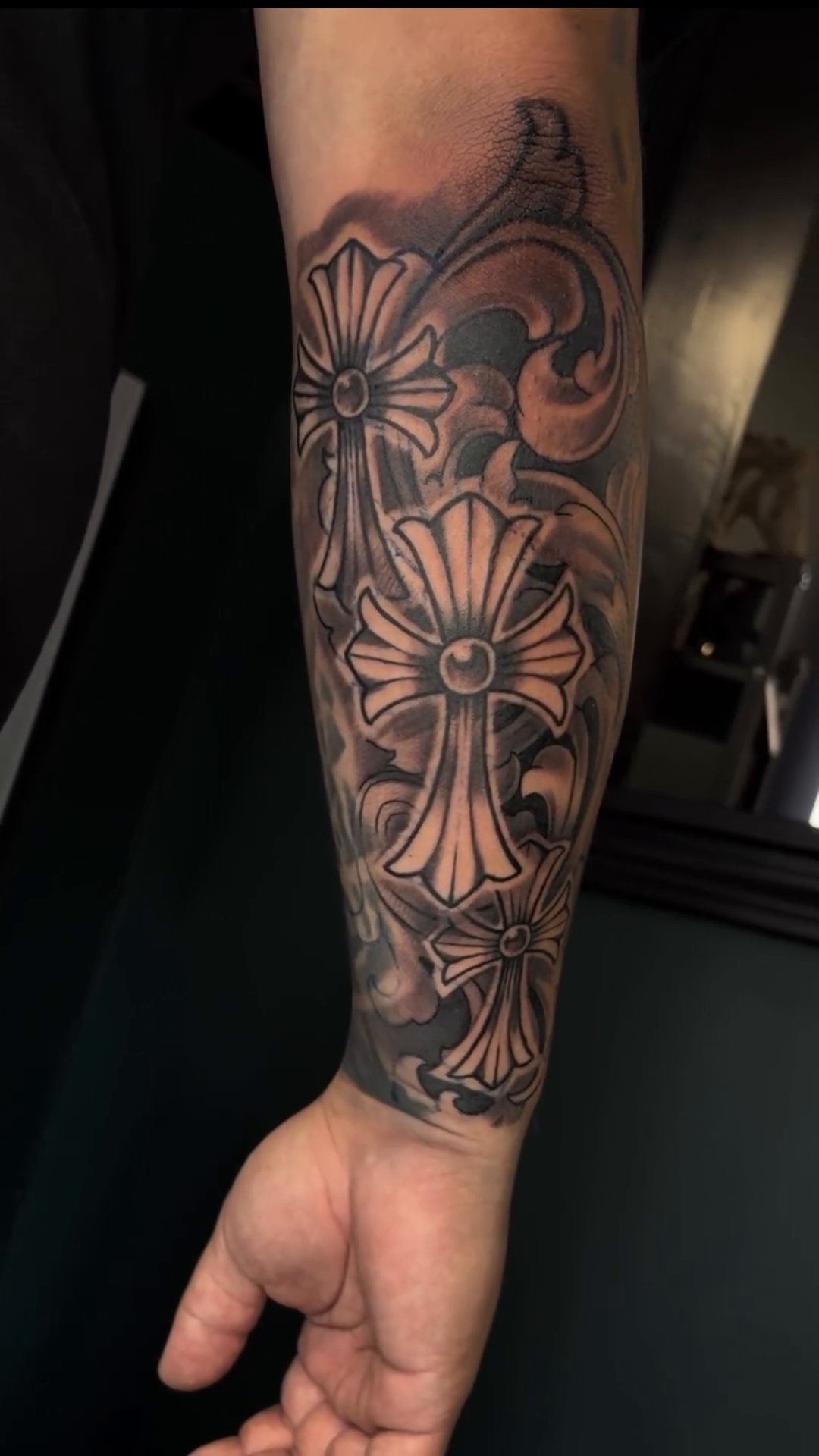 Tattoo by @zuseinks11 — black_and_grey, ornamental