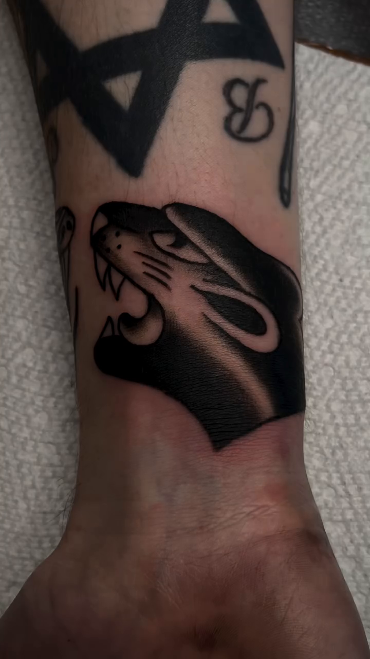 Tattoo by @high.hurdle.tattoo — blackwork, illustrative