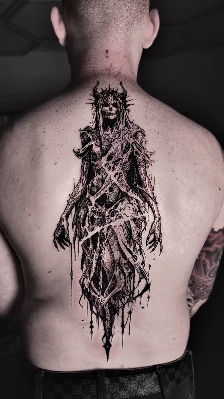 Tattoo by @bwk.darkart — dark_realism