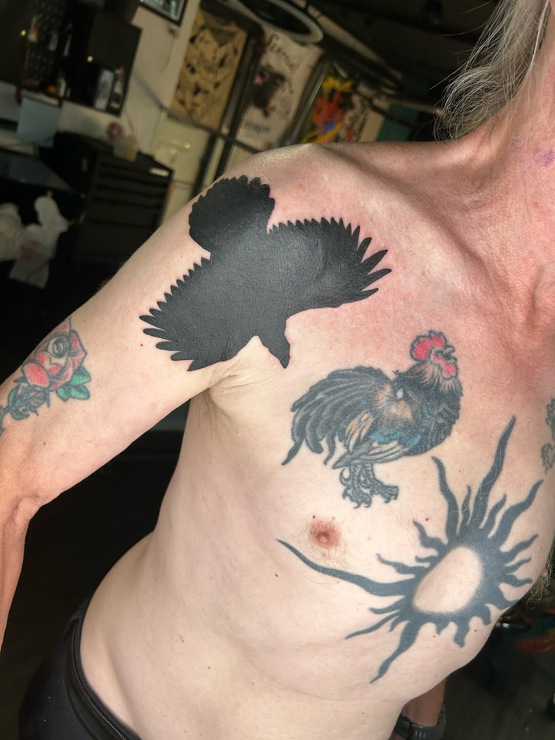 Tattoo by @reymon_tattoos — blackwork