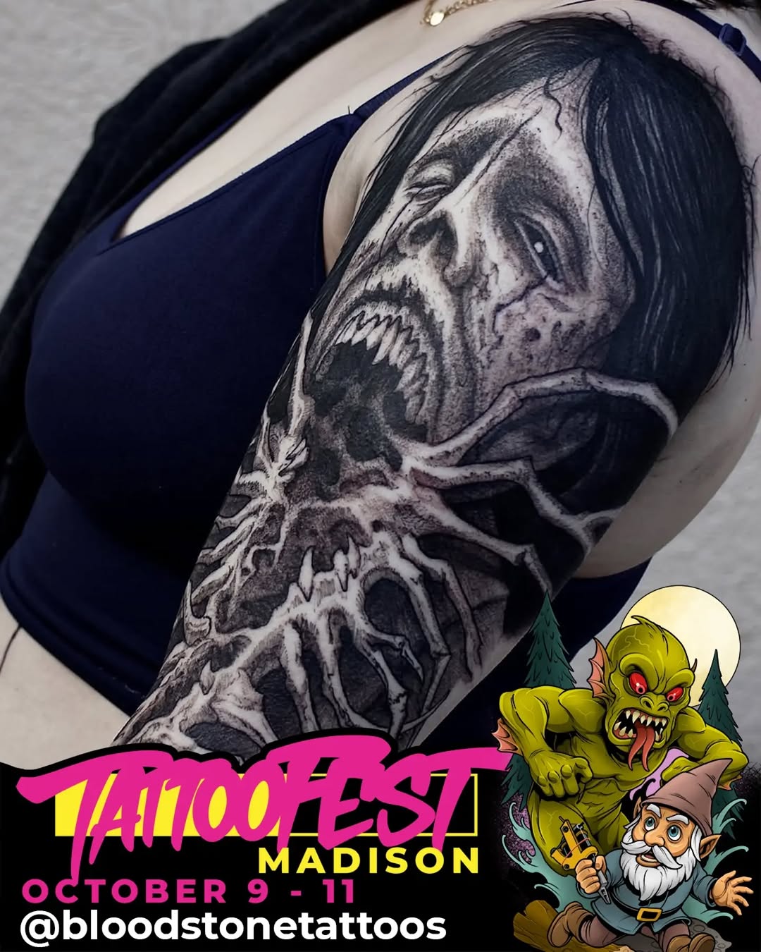 Tattoo by @bloodstonetattoos — realism, black_and_grey