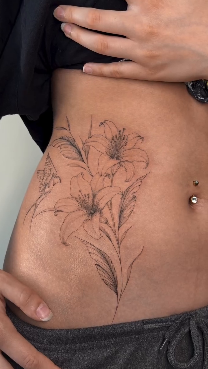 Tattoo by @vero.nika.tattoo β fine_line, illustrative