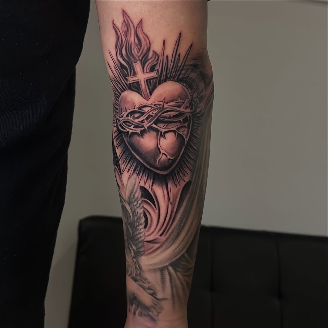 Tattoo by @mkv.ink — black_and_grey, realism