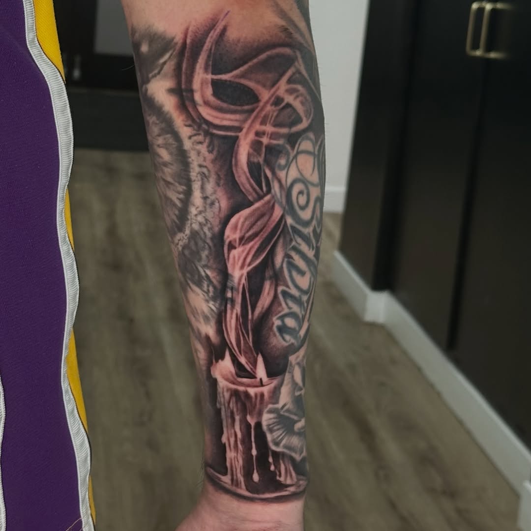 Tattoo by @mkv.ink — realism, black_and_grey