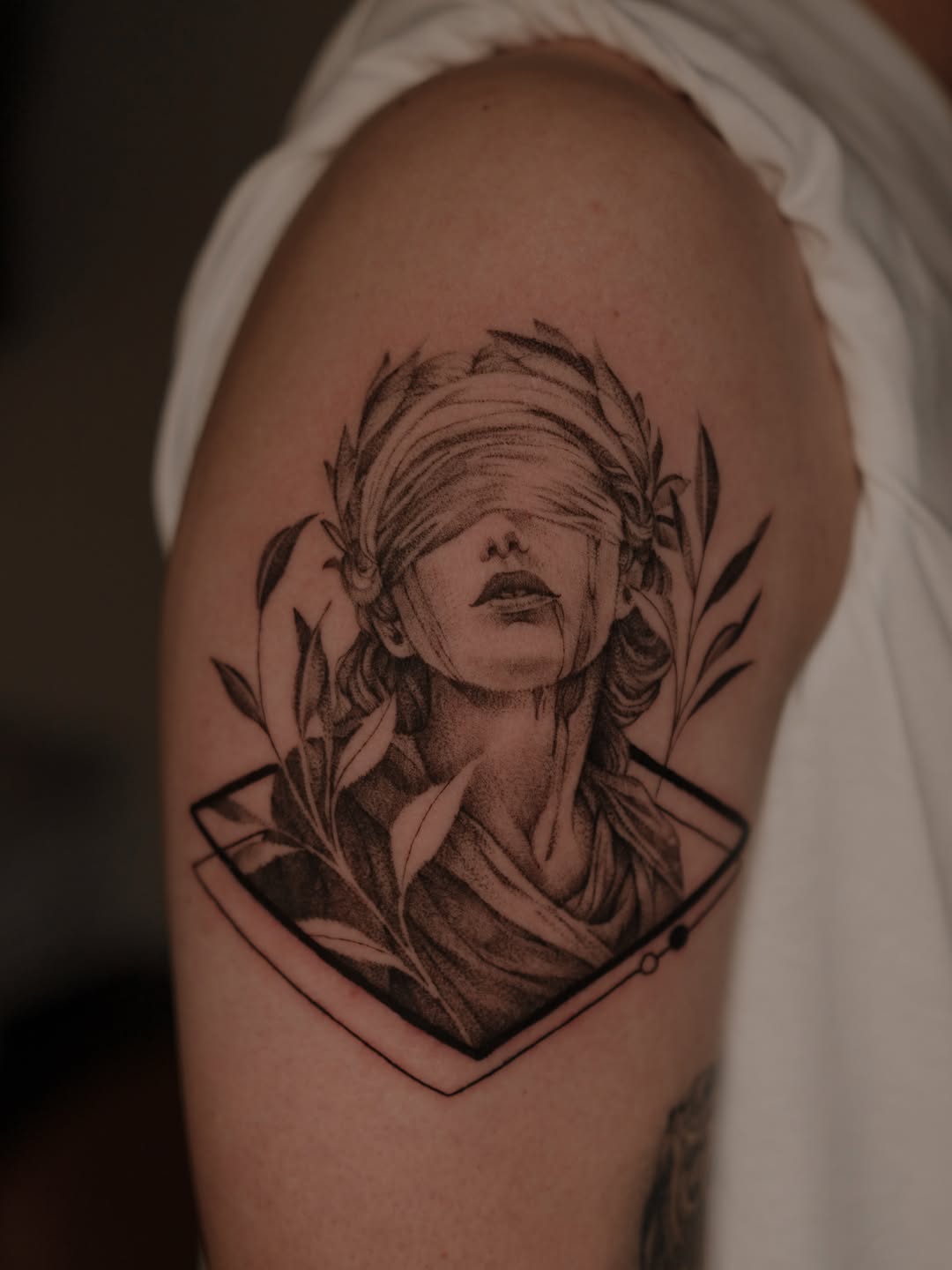 Tattoo by @wispytats — black_and_grey, illustrative