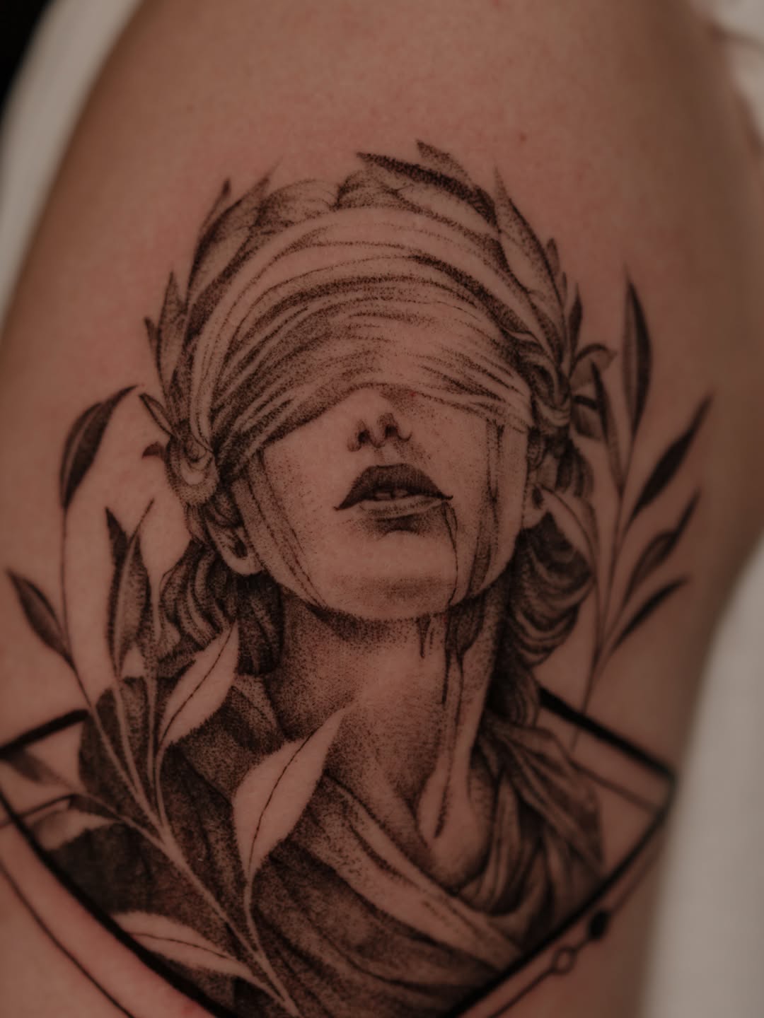 Tattoo by @wispytats — black_and_grey, illustrative