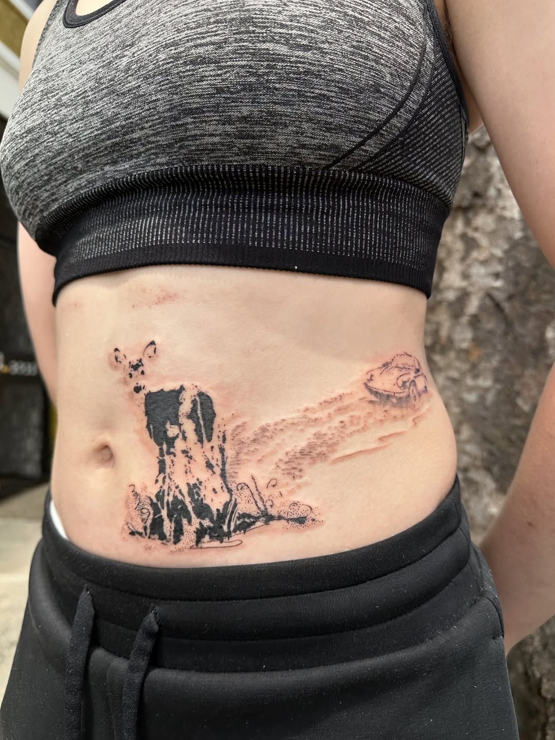Tattoo by @sketchy.midwesty — blackwork