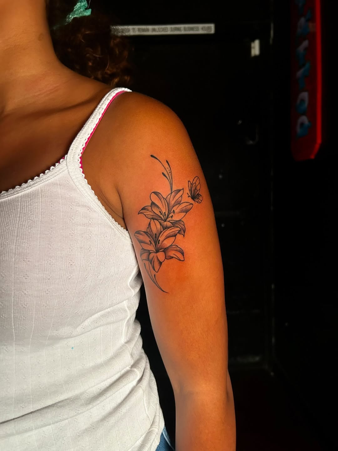Tattoo by @blastedbarbie.ink — fine_line, black_and_grey