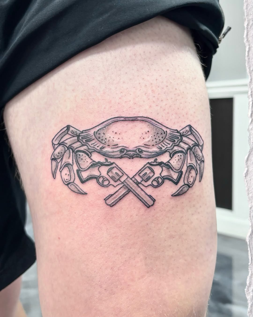 Tattoo by @vang.studio — illustrative, black_and_grey