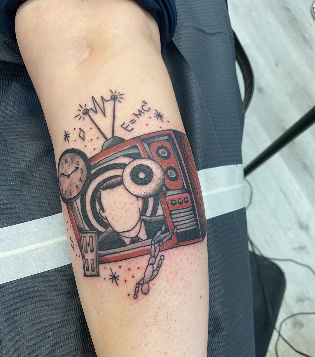 Tattoo by @deathoner727 — illustrative, surrealism