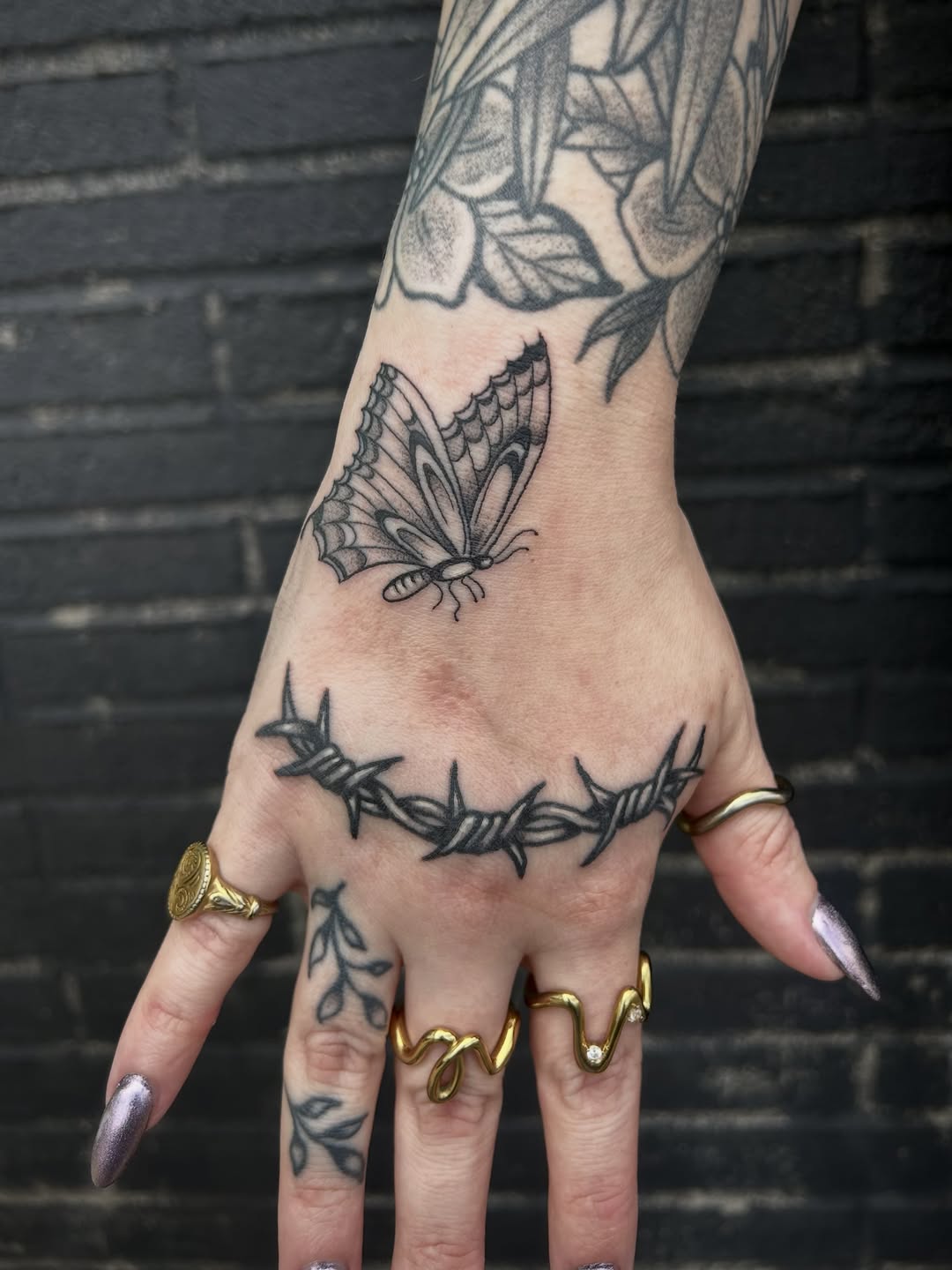 Tattoo by @bloodybriaa — blackwork, illustrative