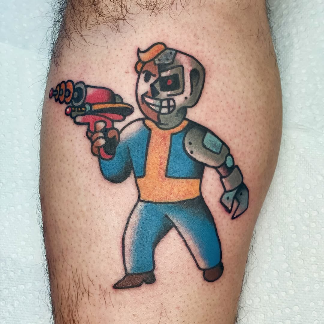 Tattoo by @rob2morrow — american_traditional, new_school