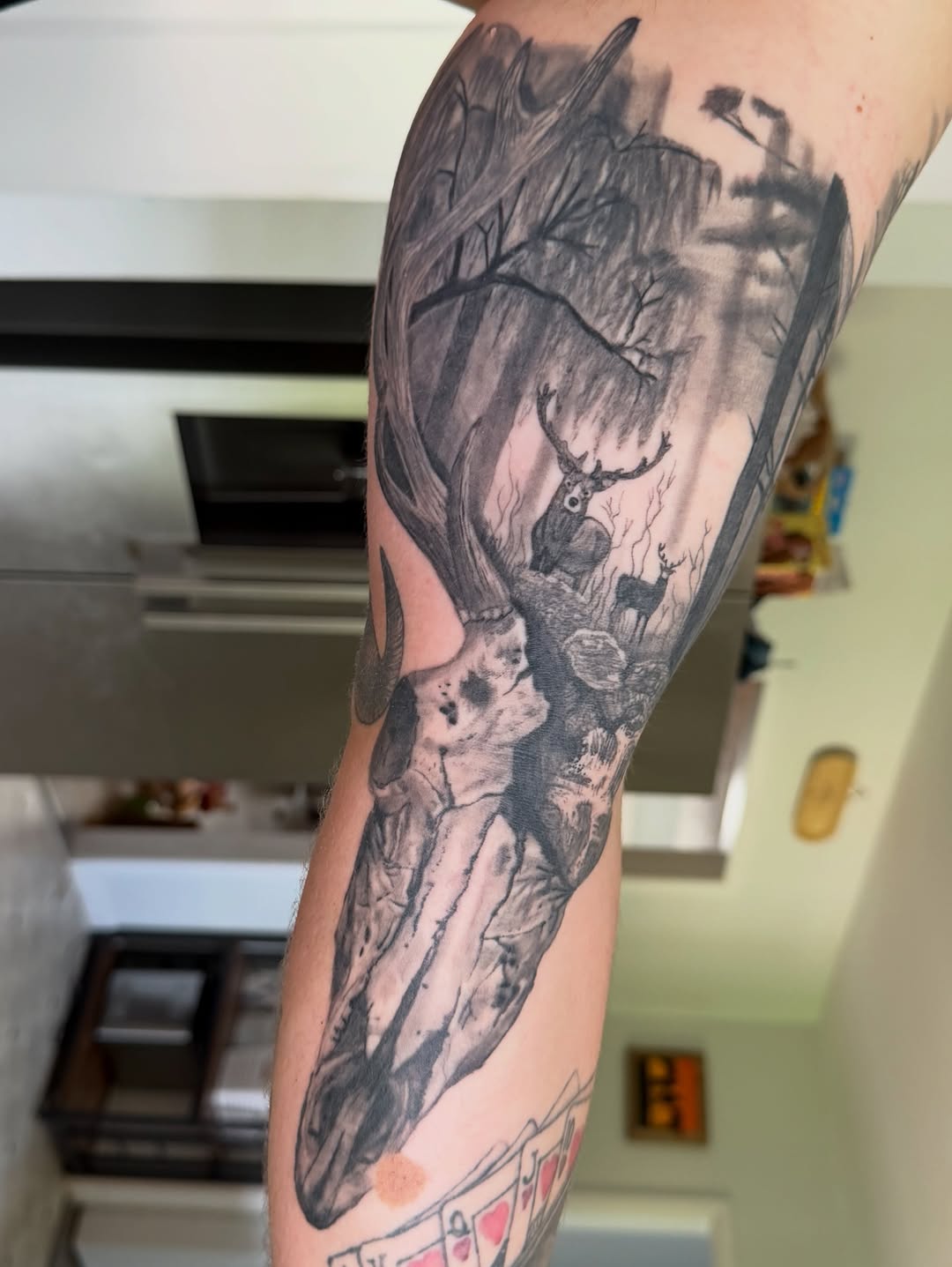 Tattoo by @abbietaylortattoos — realism, black_and_grey