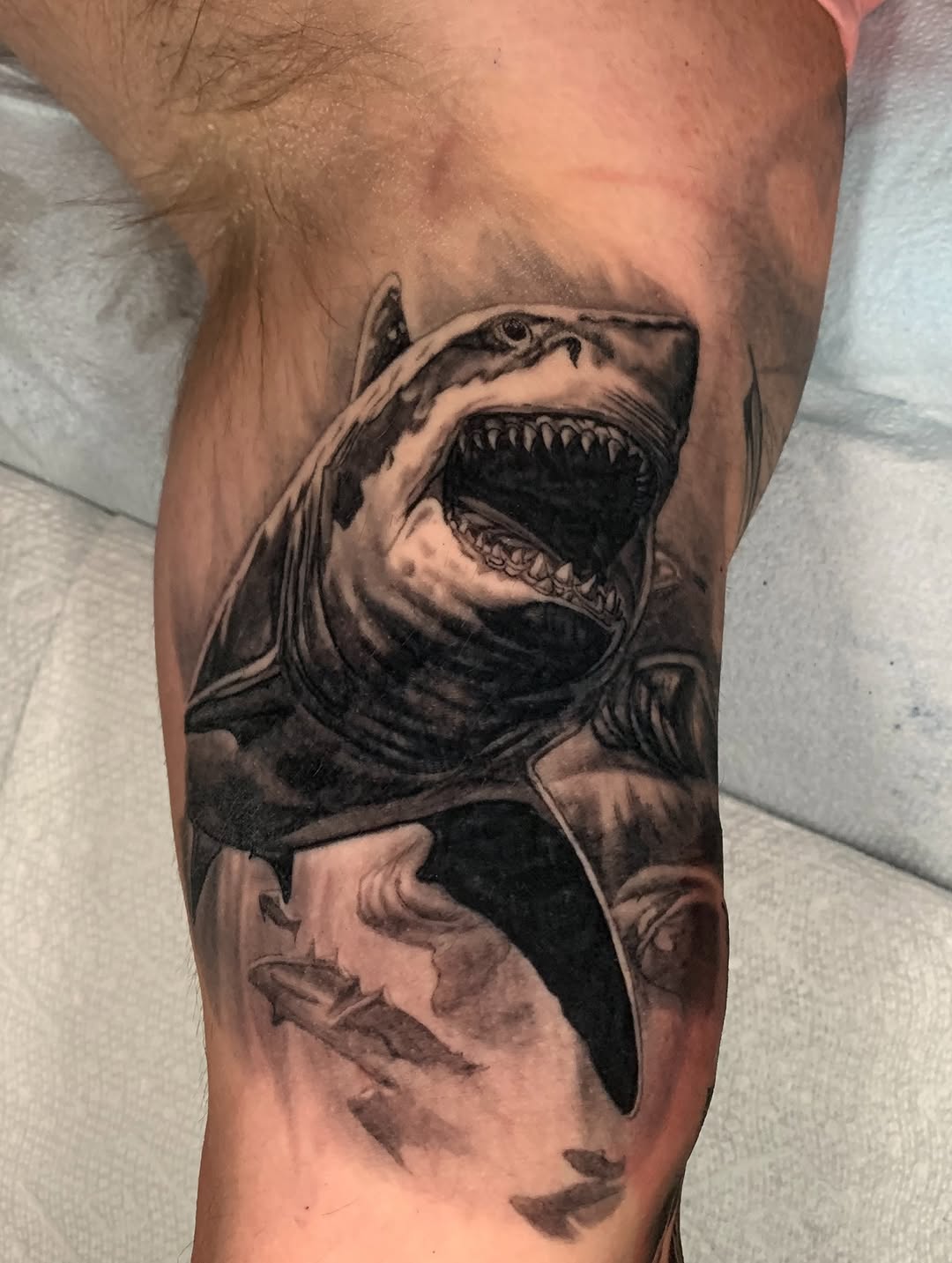 Tattoo by @jimboslicetat2 — realism, black_and_grey