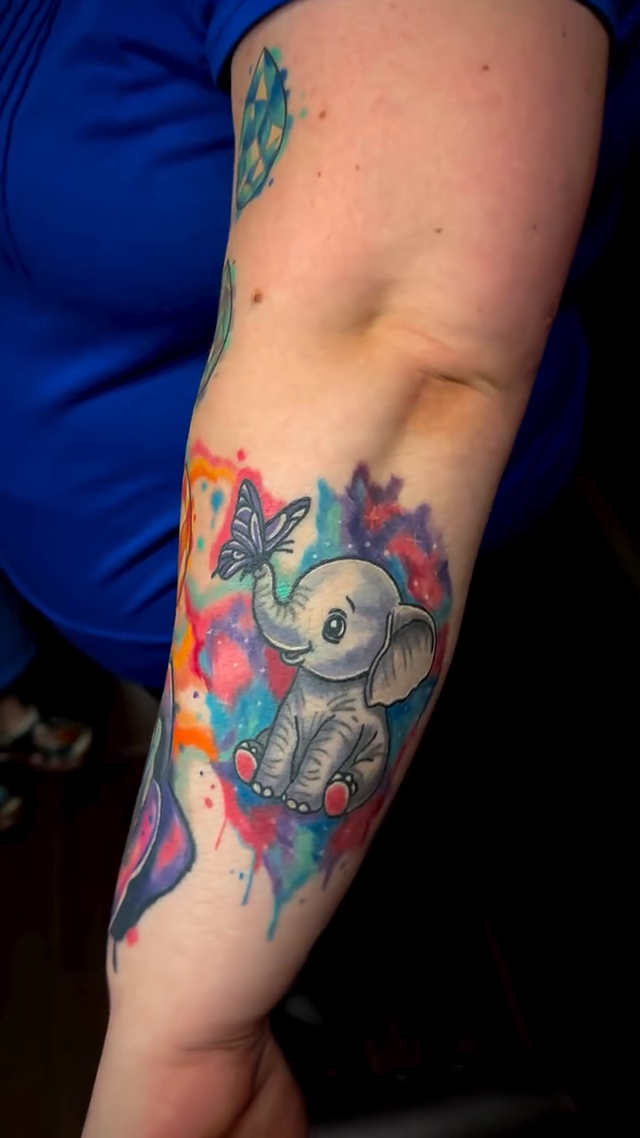 Tattoo by @anthonygtattoos — watercolor