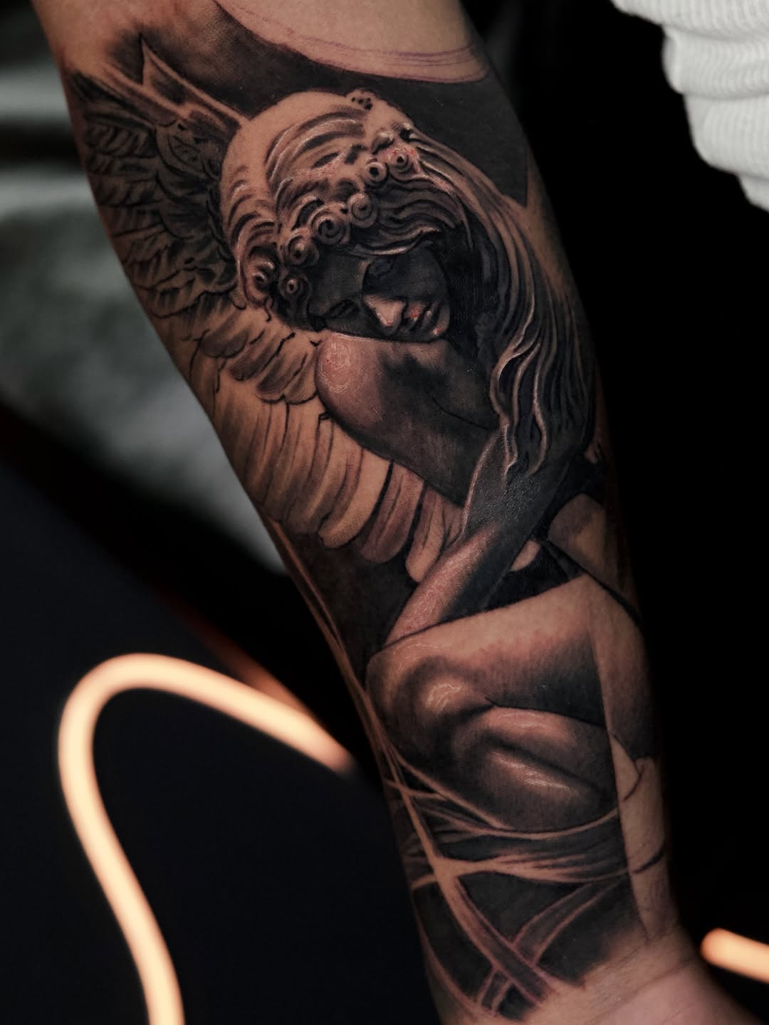 Tattoo by @baponeink — realism, black_and_grey