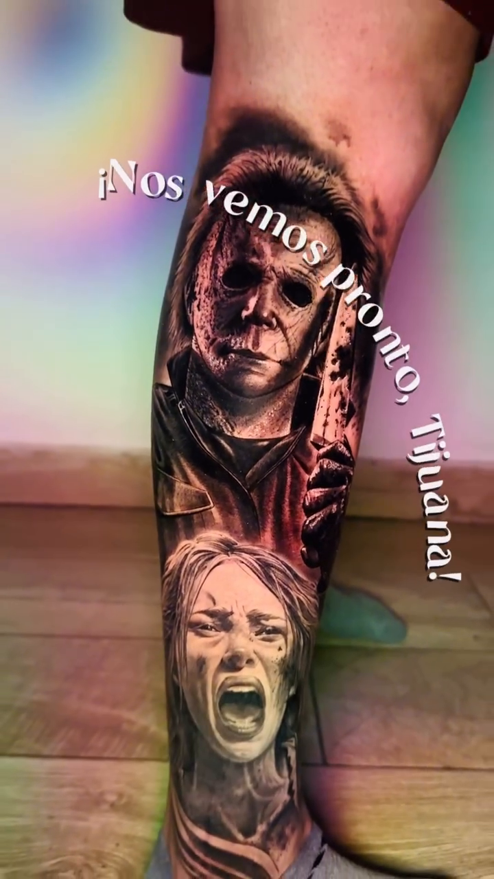 Tattoo by @meza.cruz.tatuajes โ realism, black_and_grey