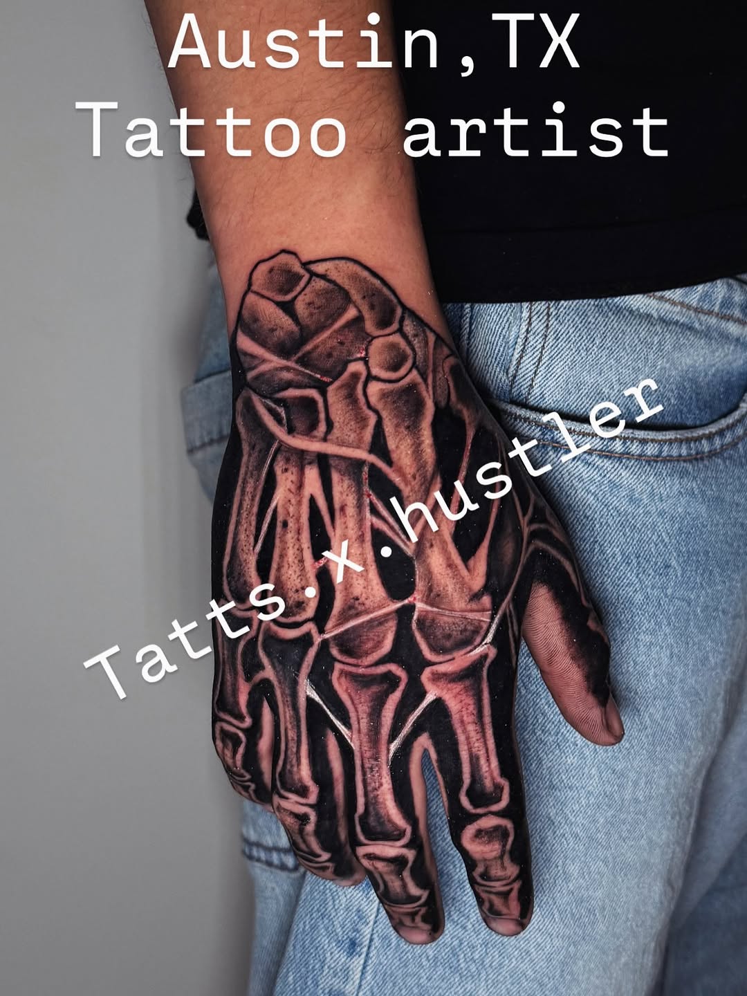 Tattoo by @tatts.x.hustler โ realism, black_and_grey