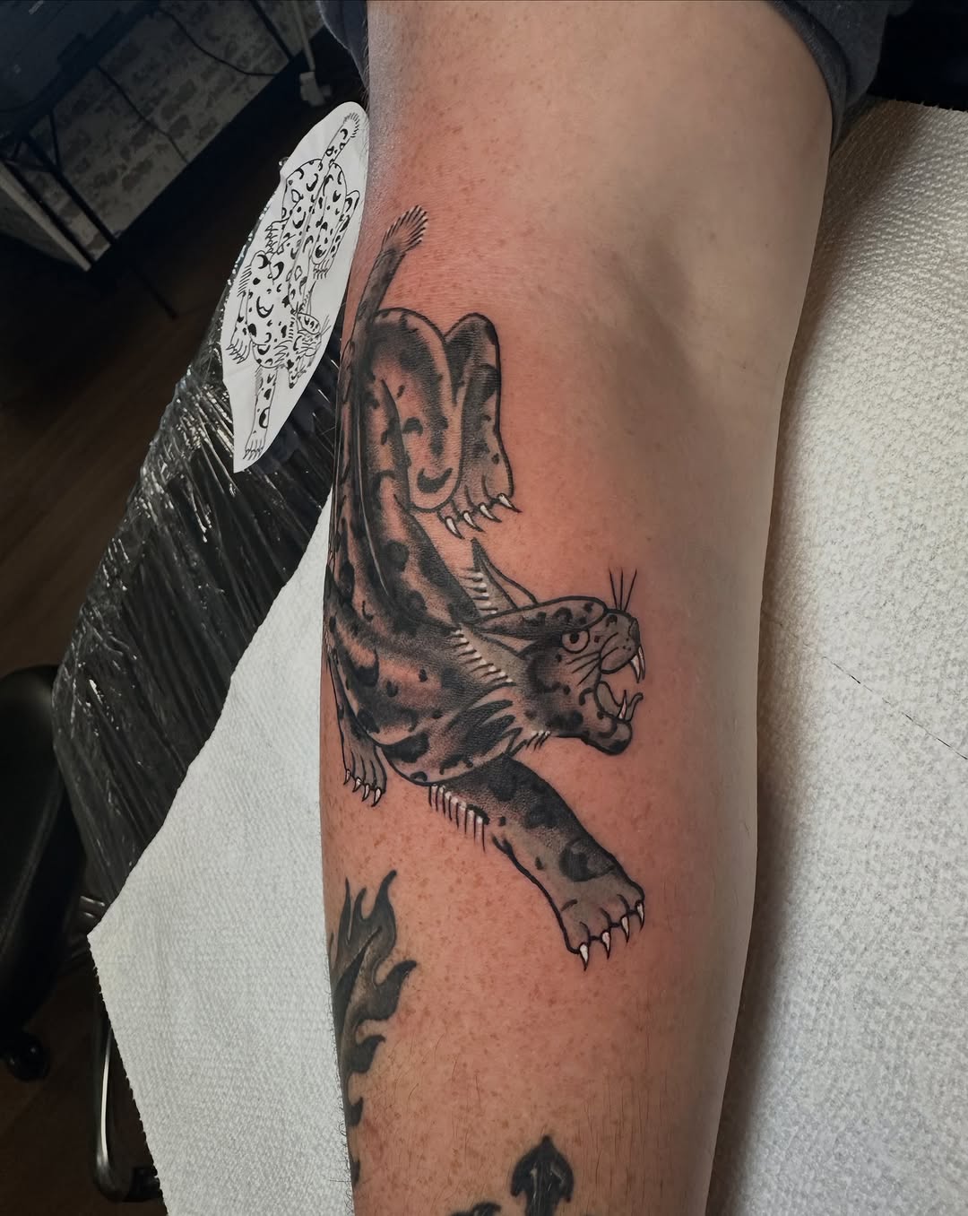 Tattoo by @weavertats โ black_and_grey