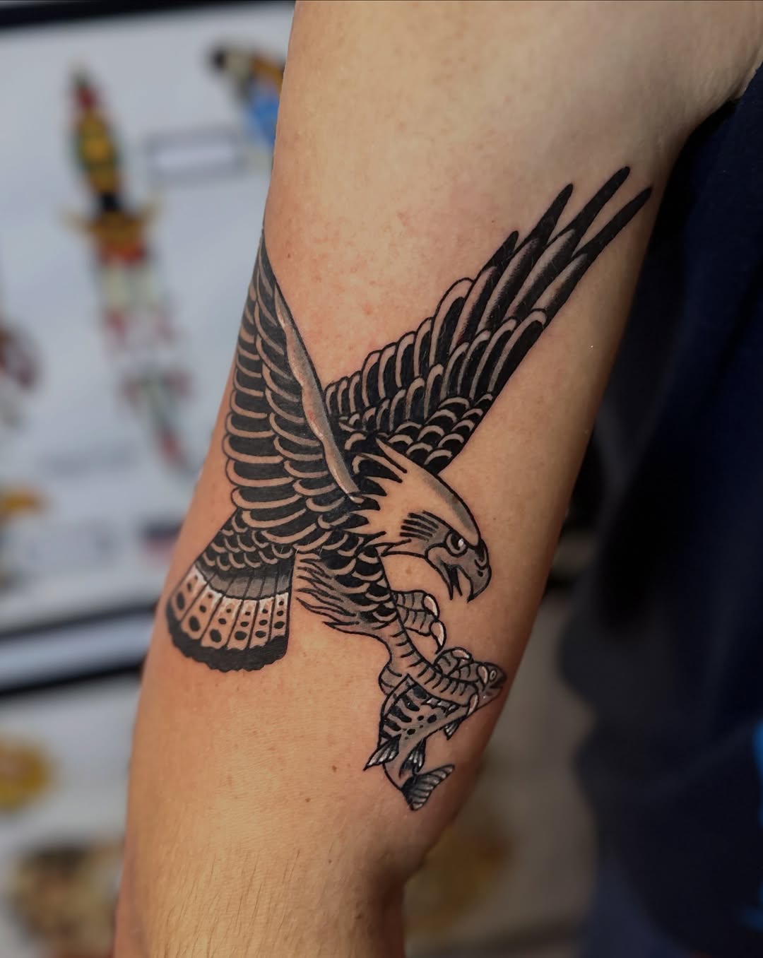 Tattoo by @weavertats โ american_traditional, black_and_grey