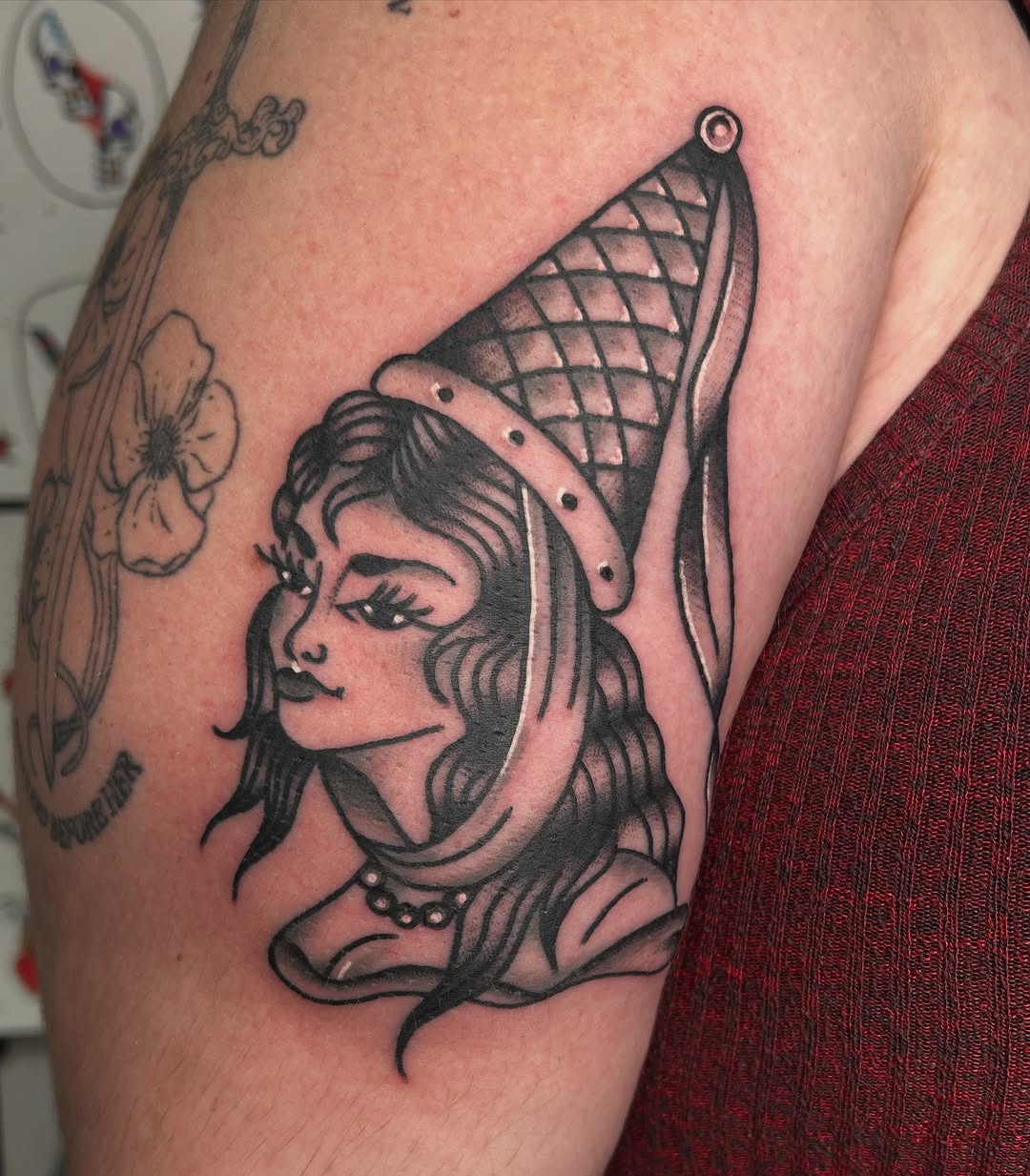 Tattoo by @blastedbymel β american_traditional, black_and_grey