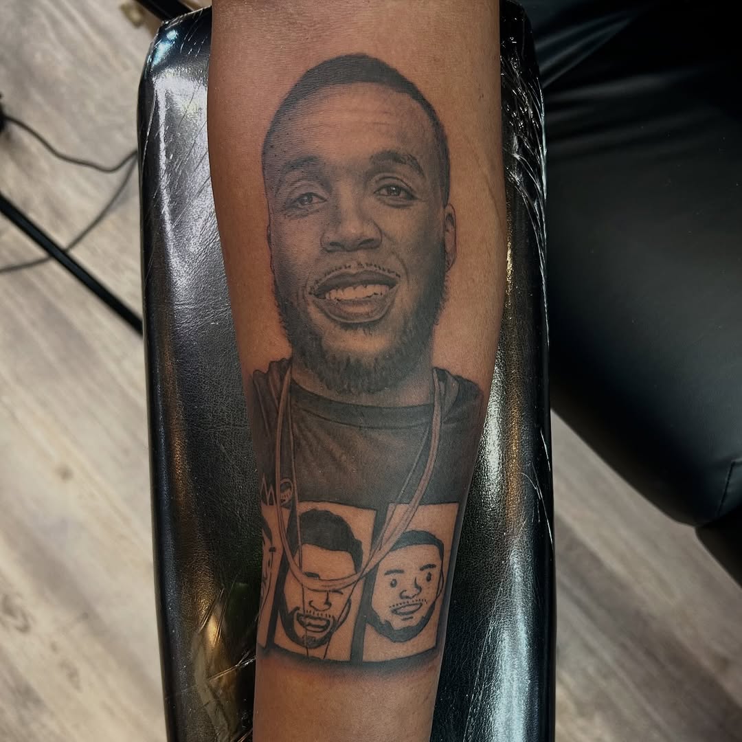 Tattoo by @russellb_tattoos — realism, black_and_grey