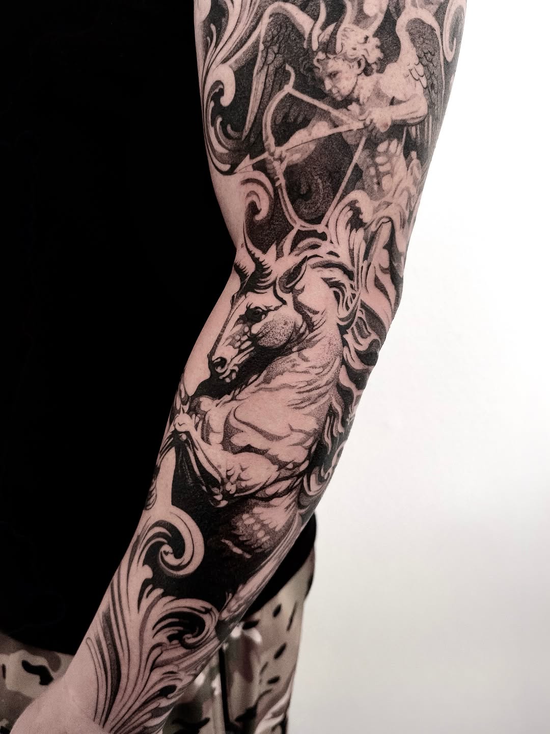 Tattoo by @lissfoxy β black_and_grey