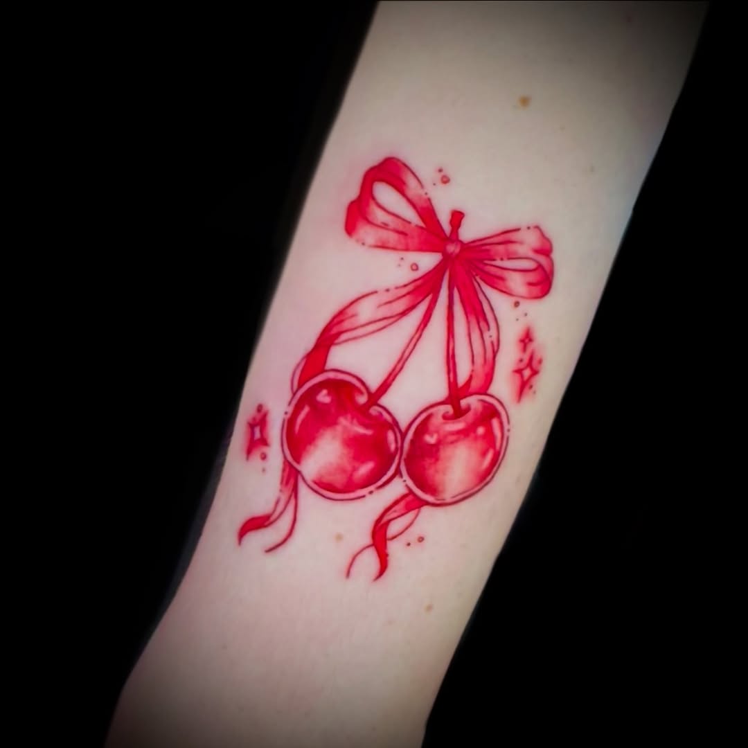 Tattoo by @astrochocobo — watercolor, fine_line