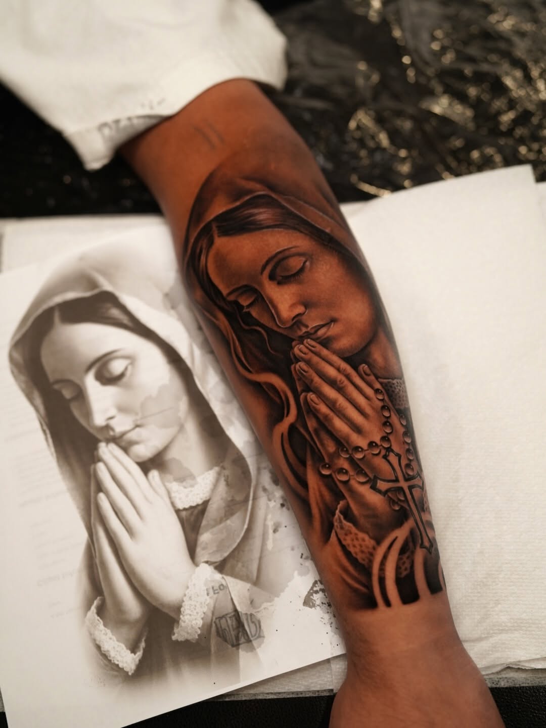 Tattoo by @coleworldtattoo — realism, black_and_grey