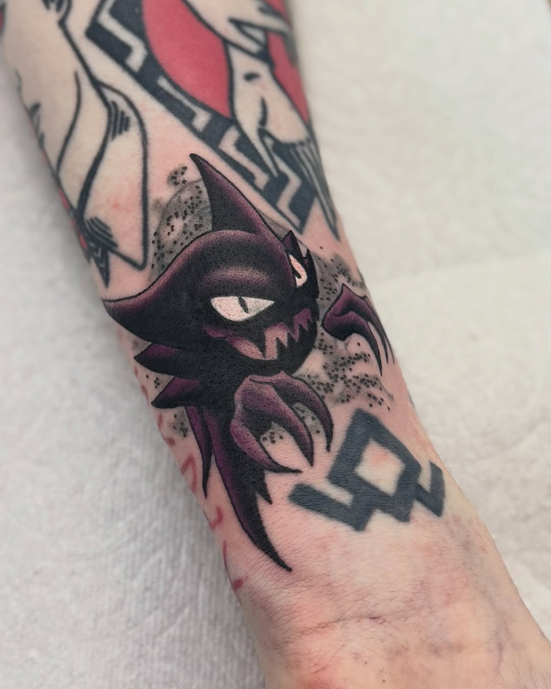 Tattoo by @niaink — illustrative, anime