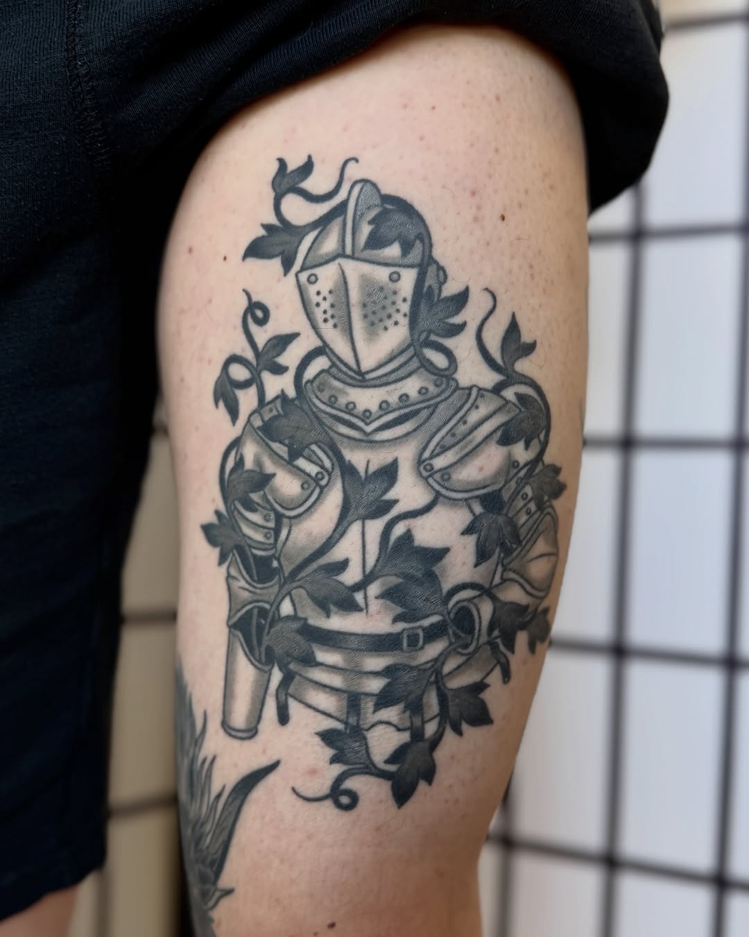 Tattoo by @niaink — illustrative, black_and_grey
