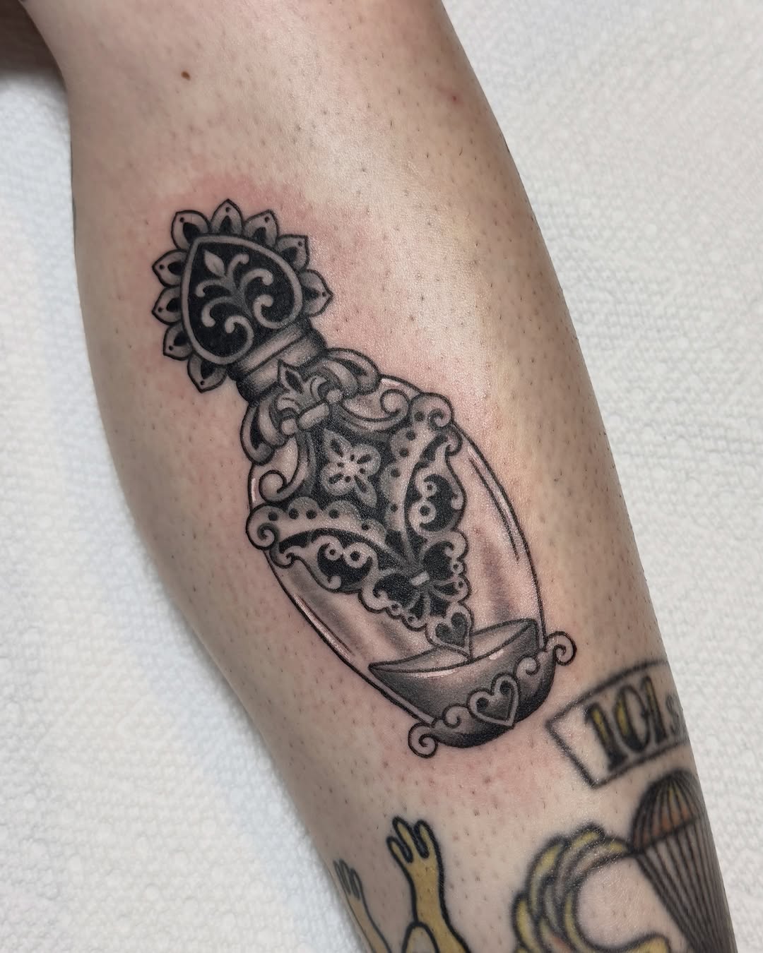 Tattoo by @niaink — illustrative, black_and_grey