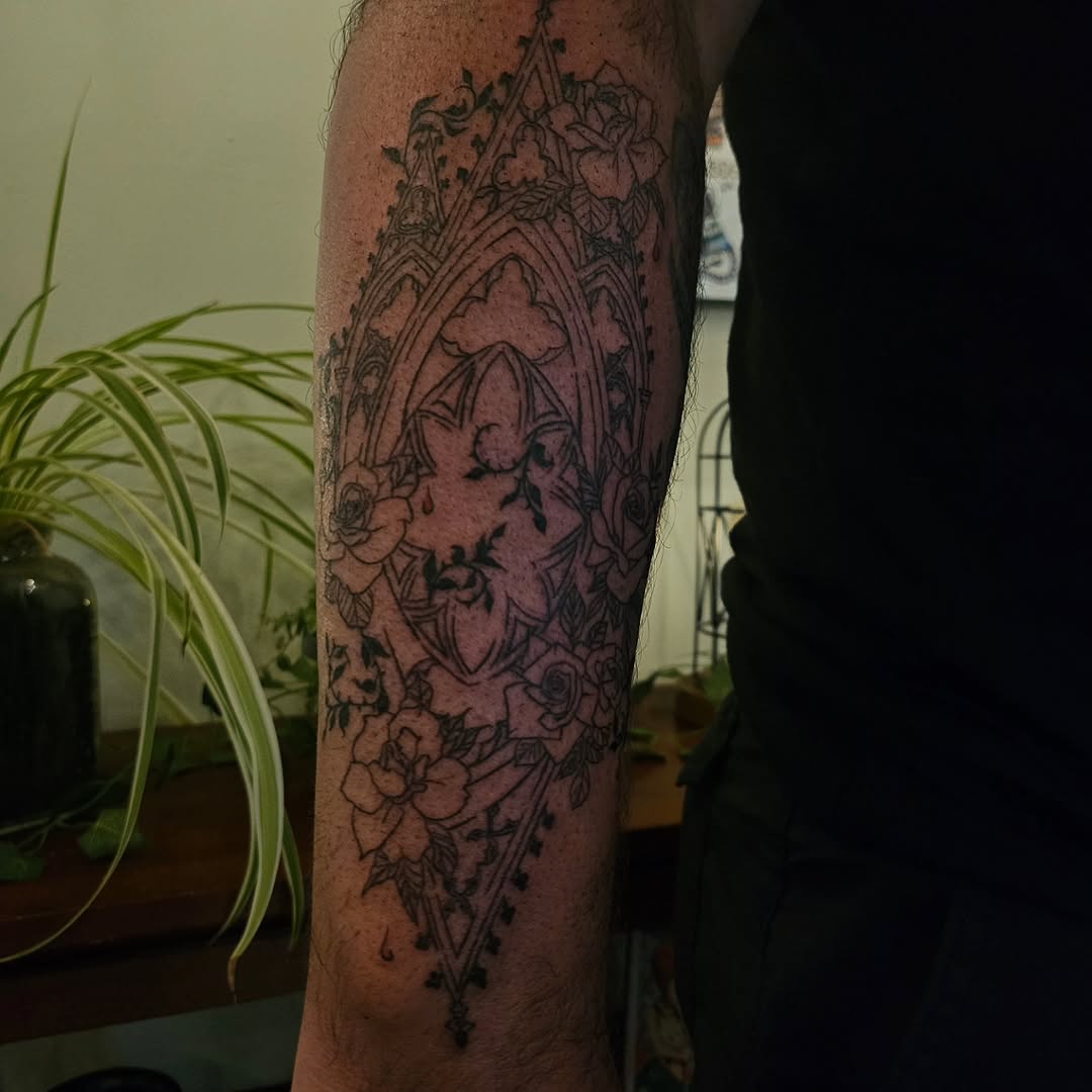 Tattoo by @fireharmonyart — black_and_grey